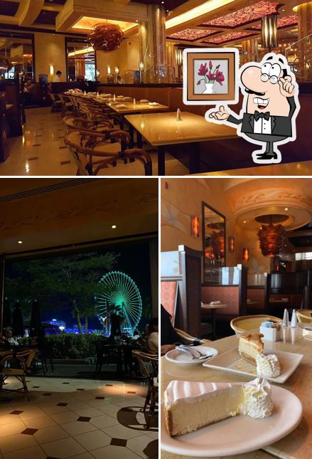 The Cheesecake Factory restaurant, Dubai, The Beach Restaurant menu