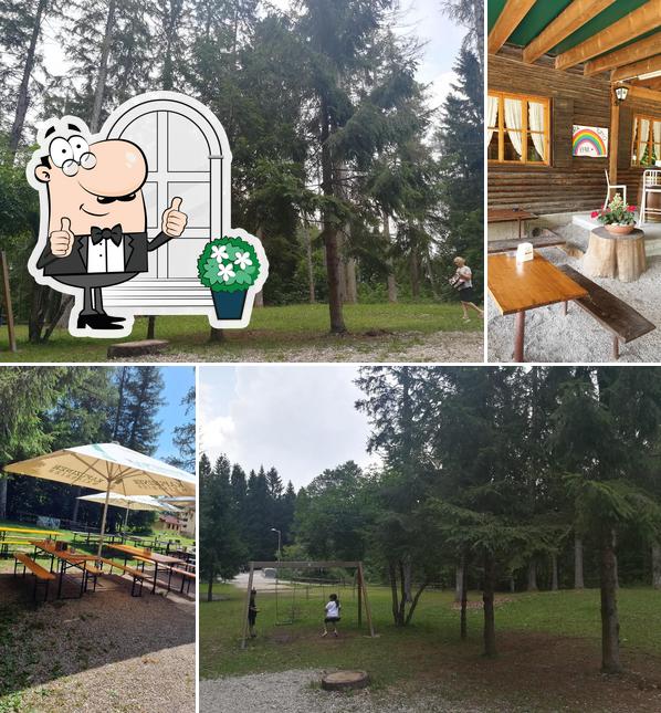 Goditi la vista dagli esterni di Chalet Pineta