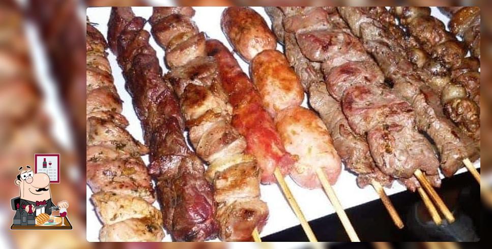 Experimente refeições de carne do menu