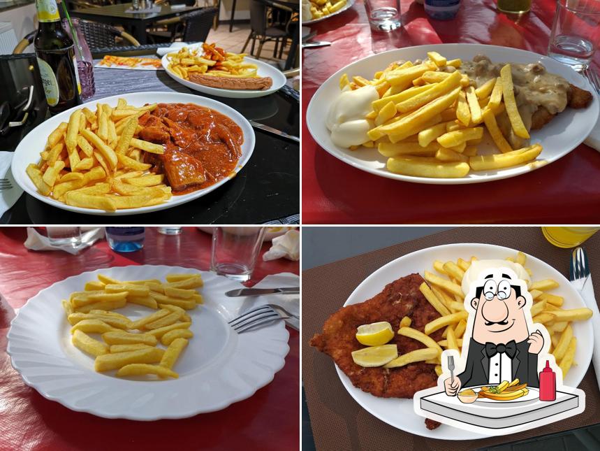 A Ambaums Dohlengrill vous pouvez prendre des frites, des pommes frites