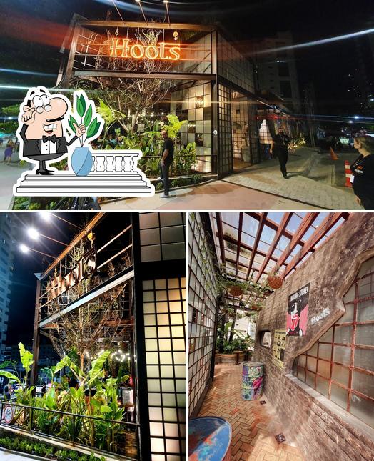 O exterior do Hoots Gastropub