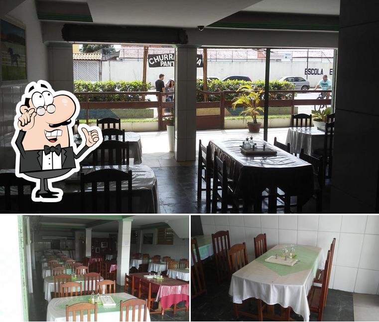 O interior do Churrascaria e Pousada Pantanal