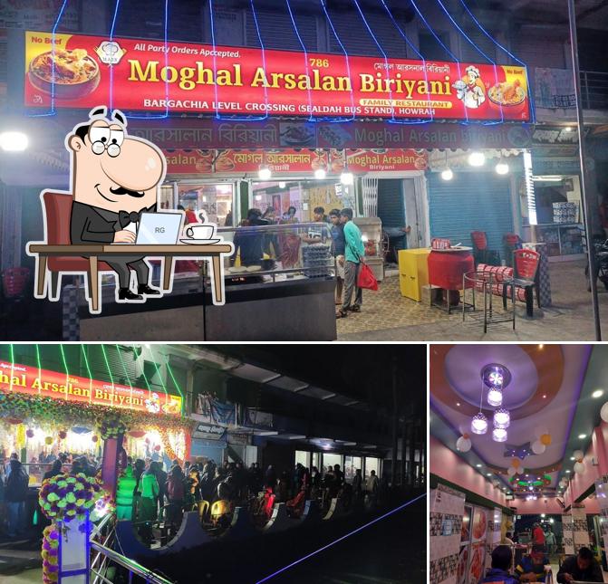 The interior of Moghal Arsalan Biryani Restaurant - Bargachia