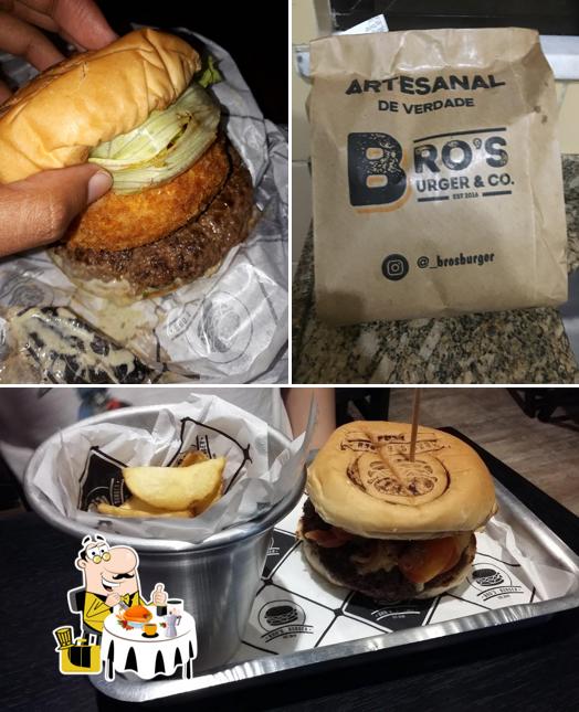 Comida em Bro's Burger