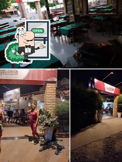 A ilustração da exterior e interior a Fratelli La Pasta