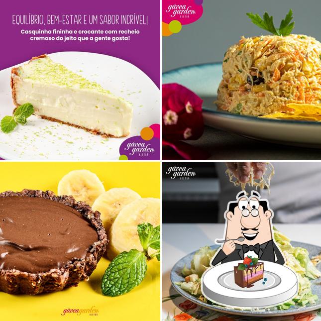 Bolo de chocolate em Gávea Garden Bistrô - (Shopping da Gávea)