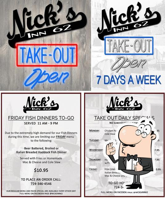 Nick's Inn 62 Restaurant and Tavern in Hermitage Italian restaurant