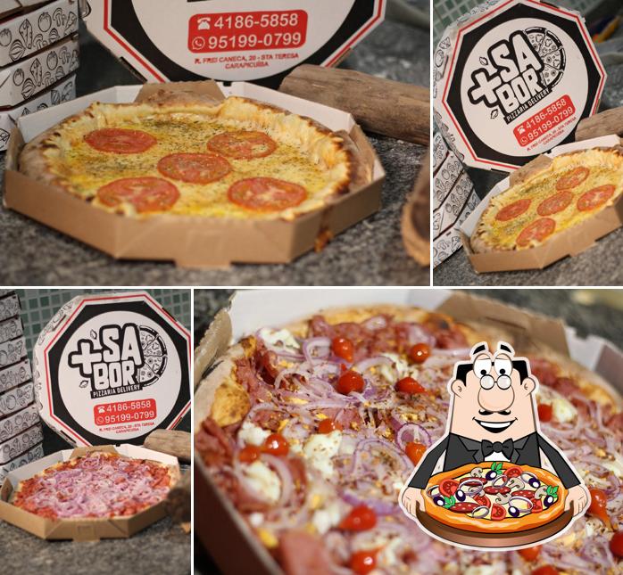 Experimente pizza no + Sabor Pizzaria