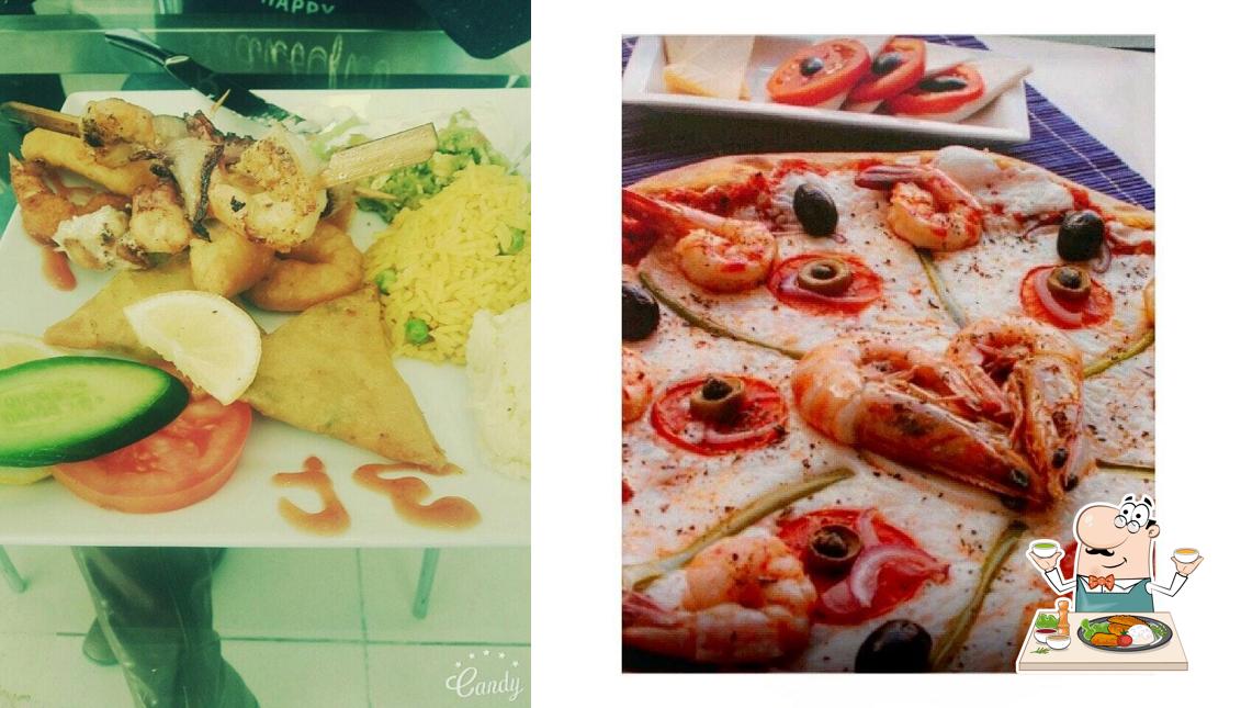 Essen im Fast Fish Food l'aouina