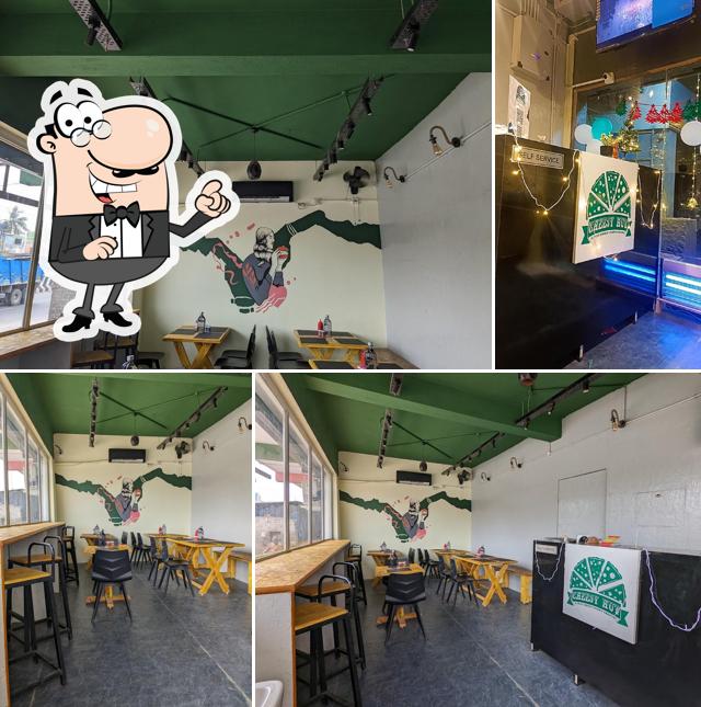 The interior of Cheesy hut