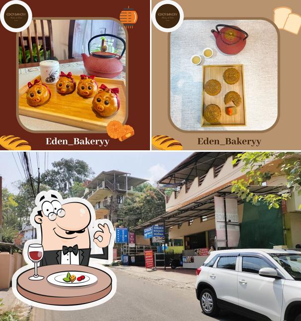 Among various things one can find food and exterior at Edhance Bakery