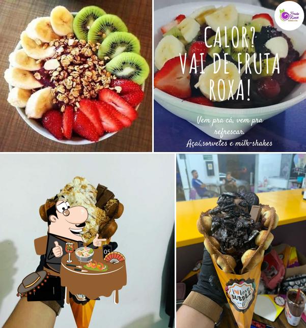 Sorvete em Fruta Roxa Gelatos e Cia