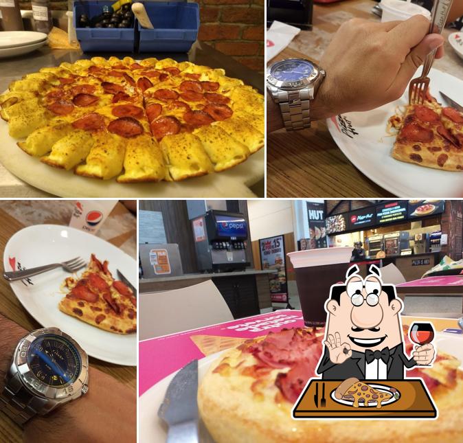 No Pizza Hut, você pode degustar pizza