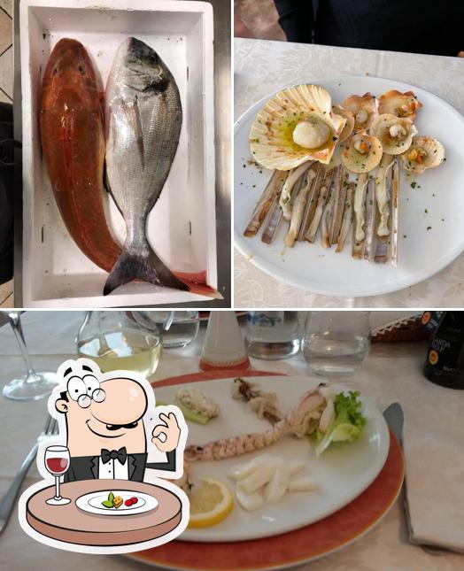 Platti al Trattoria Di Mare All Gallo