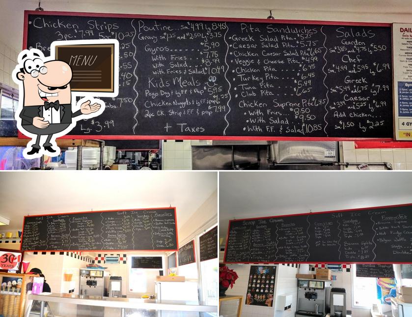 Découvrez le menu du jour sur le tableau