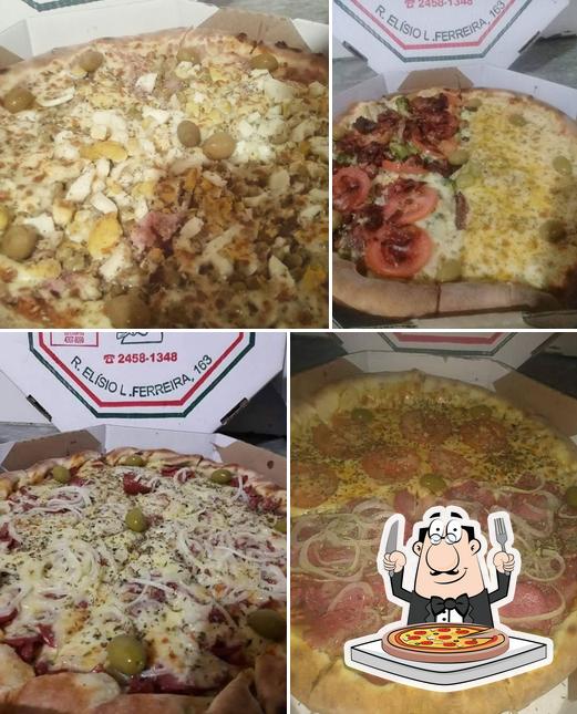 Consiga diversos tipos de pizza