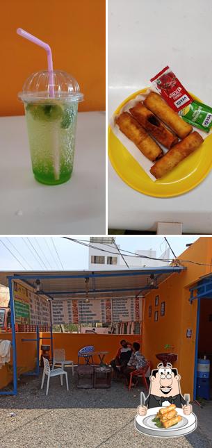 Spring rolls at Chandu's Chai bar