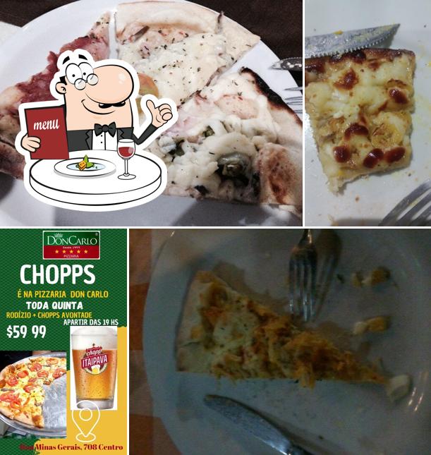 Comida em DonCarlo Pizzaria