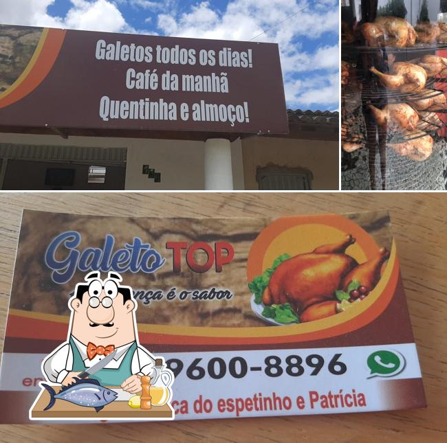 Salmão grelhado em RESTAURANTE GALETO TOP