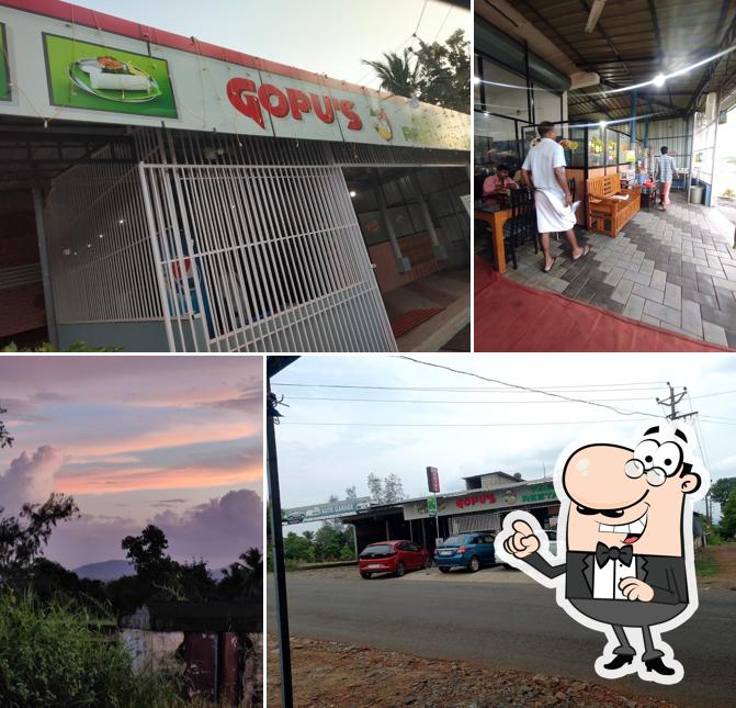 The exterior of Gopu's veg hotel