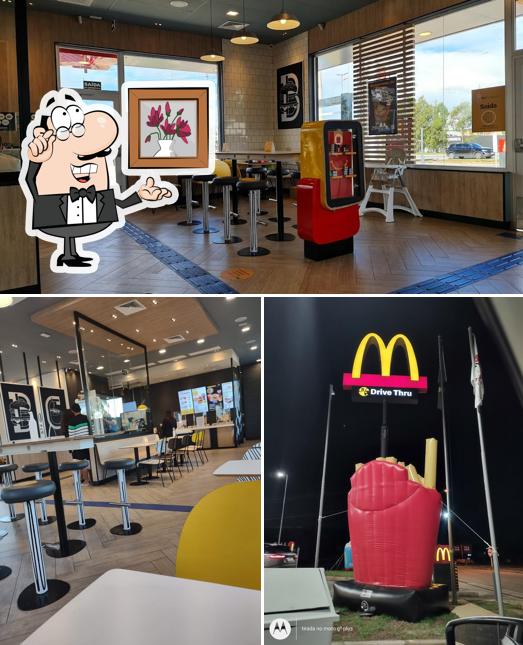 O interior do McDonald's Jardim Canadá