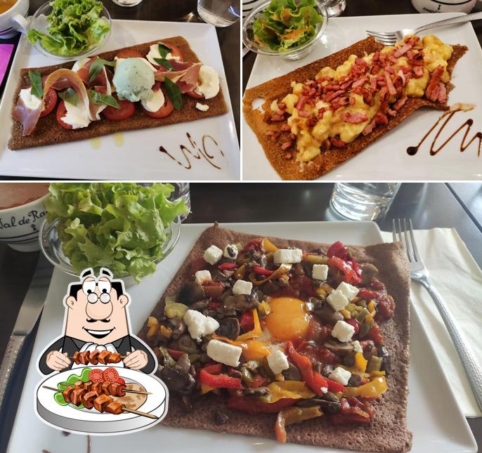 Lucette fait des crêpes