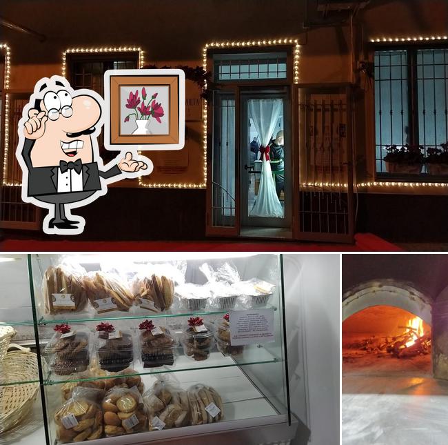 Questa è la foto che raffigura la interni e cibo di I sapori di una volta