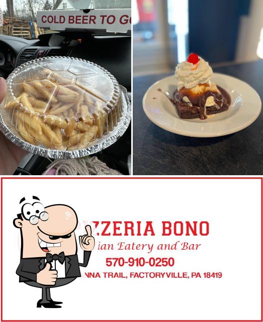 Pizzeria Bono no longer in business in Factoryville Restaurant menu and reviews