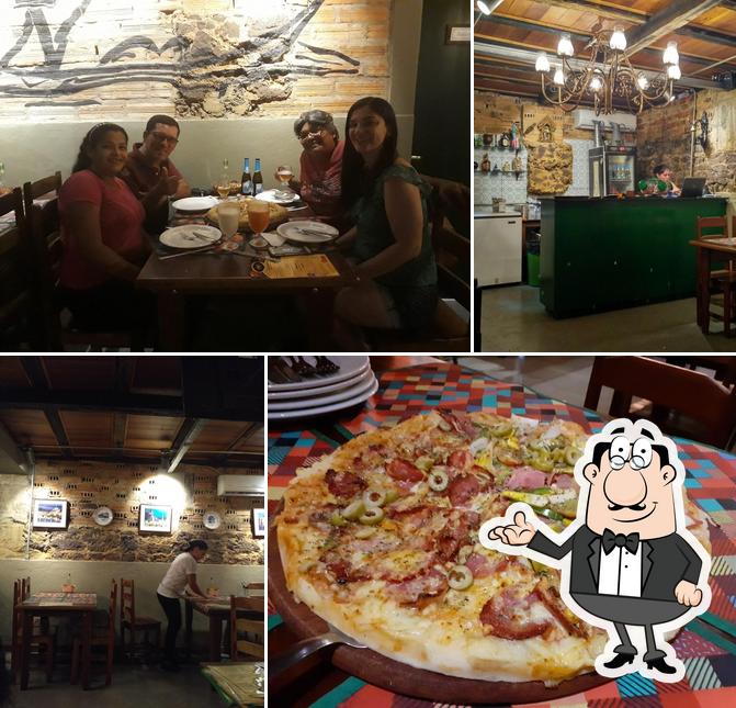 Veja imagens do interior do Pizzaria Porão Itália