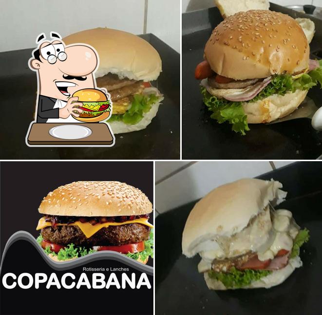 Os hambúrgueres do Copacabana Rotisseria e Lanches irão saciar uma variedade de gostos