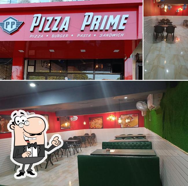 Among various things one can find interior and exterior at Pizza Prime