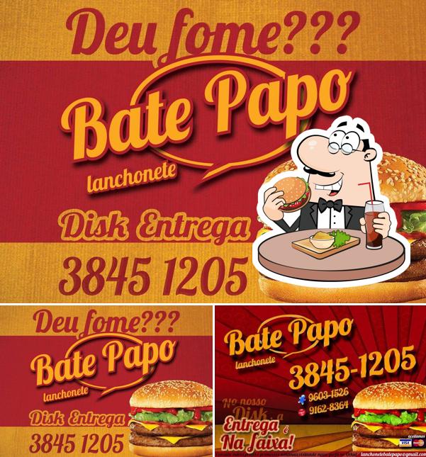 Os hambúrgueres do Bate Papo - Restaurante e Lanchonete irão saciar diferentes gostos