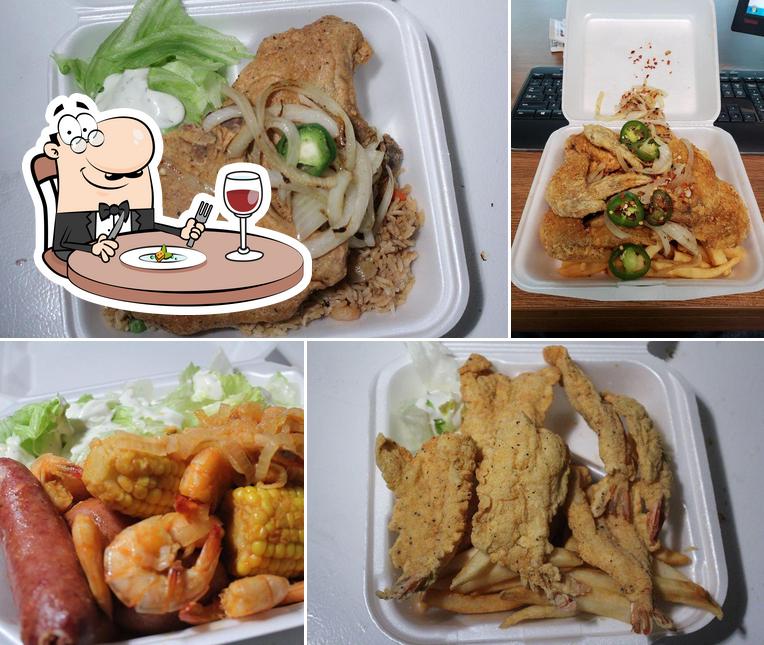 Meals at Kajun Seafood & Wings -Orange,Tx