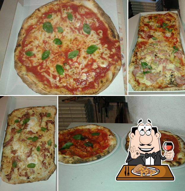 Prenez différents types de pizzas