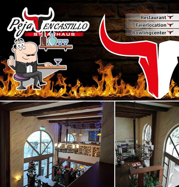 Sehen Sie das Aufnahme von innere und außen bei Peja Encastillo Steakhaus an