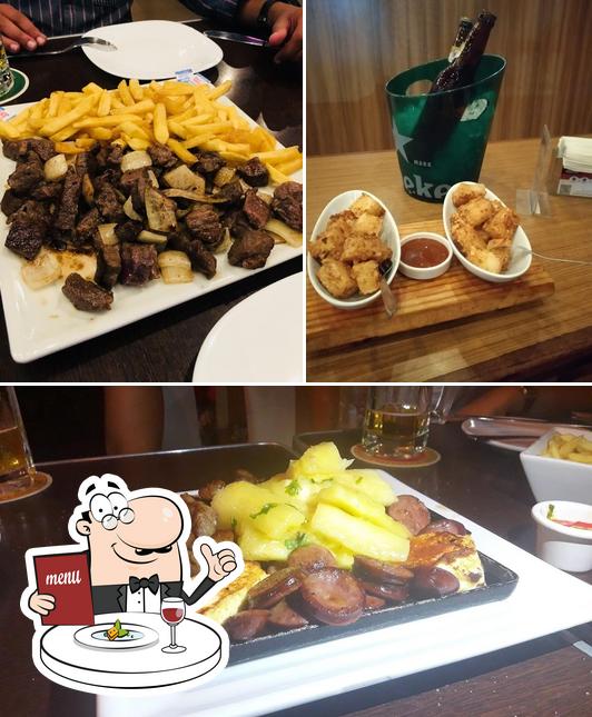 Platos en Five Sport Bar - Vilas