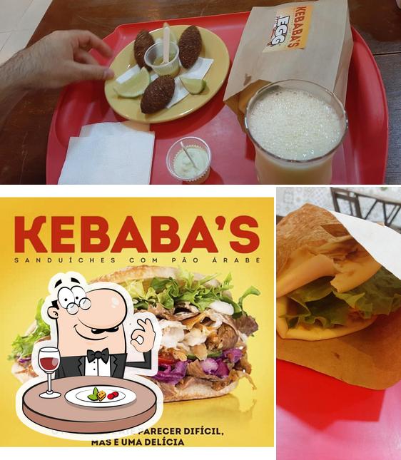 Confira a foto ilustrando comida e bebida no Kebaba's Árabe