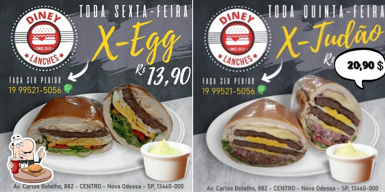 Consiga um hambúrguer no Diney Lanches