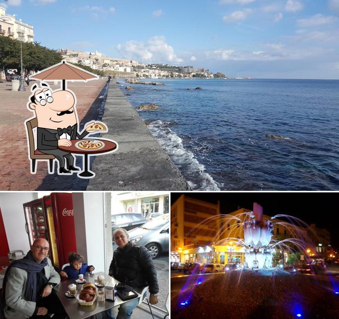 La esterno e tavolo da pranzo del ristorante