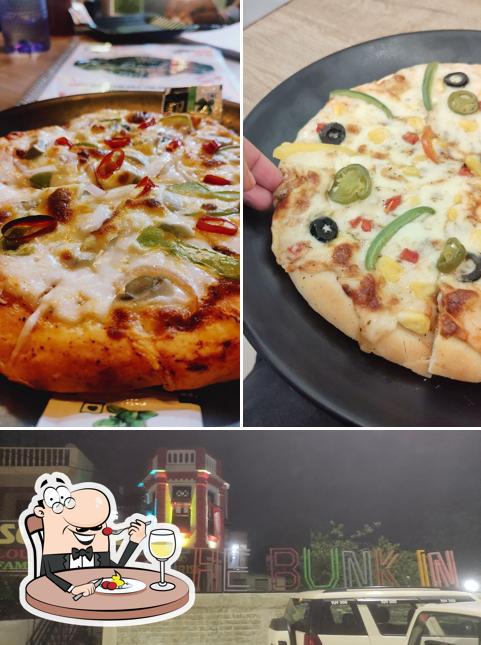 This is the image displaying food and exterior at The Bunk In