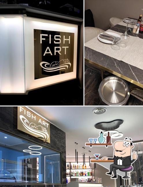 Gli interni di Fish Art Restaurant