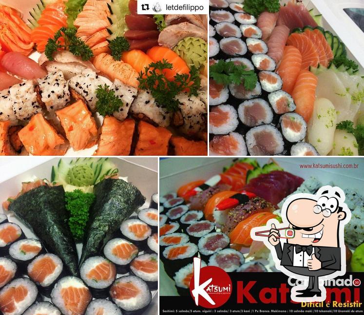 Experimente diferentes opções de sushi