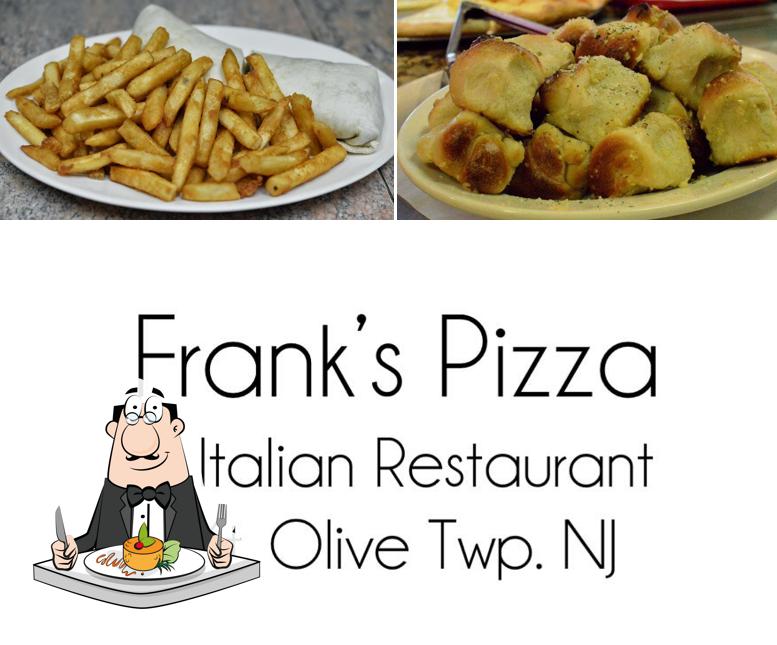 Food at Frank's Pizza