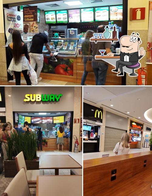 O interior do Subway