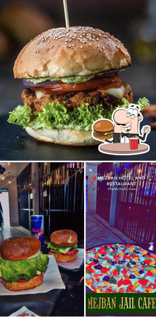 Try out a burger at MEJBAN JAIL CAFE - Best Pizza Restaurant in Charkhi Dadri, Best Coffee Shops in Charkhi Dadri, Best Cafe in Charkhi Dadri