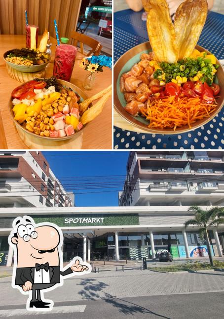 O POKE FLOW fit food se destaca pelo interior e exterior