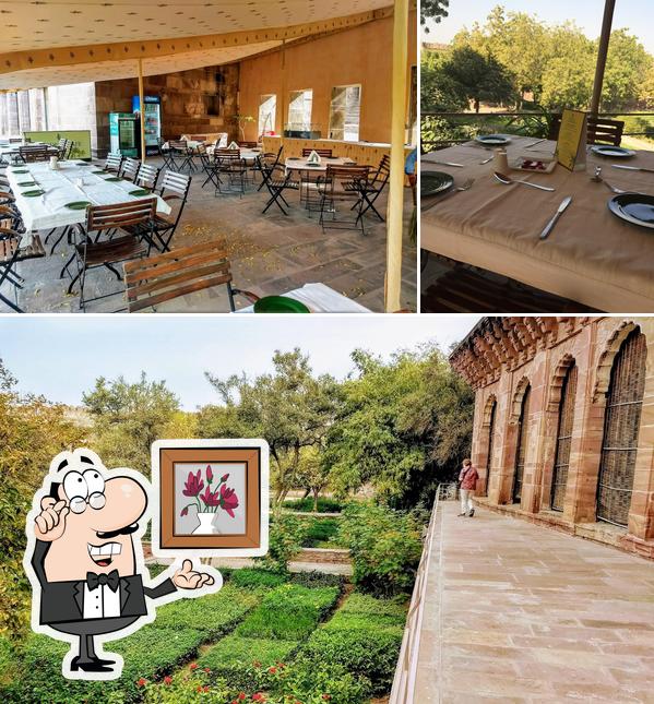 Check out the photo showing interior and exterior at Chokhelao Garden and Terrace Restaurant