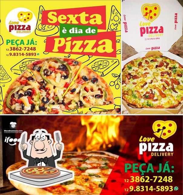 Escolha pizza no Love PIZZA Delivery