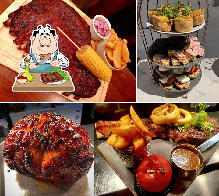 The Horns Inn, Slitting Mill in Rugeley British restaurant menu and