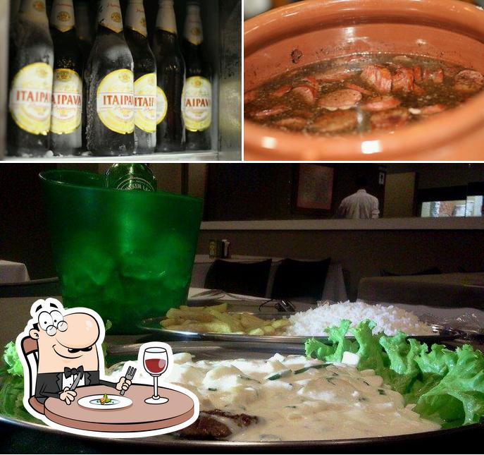 Confira a foto ilustrando comida e cerveja no Rodeo Grill